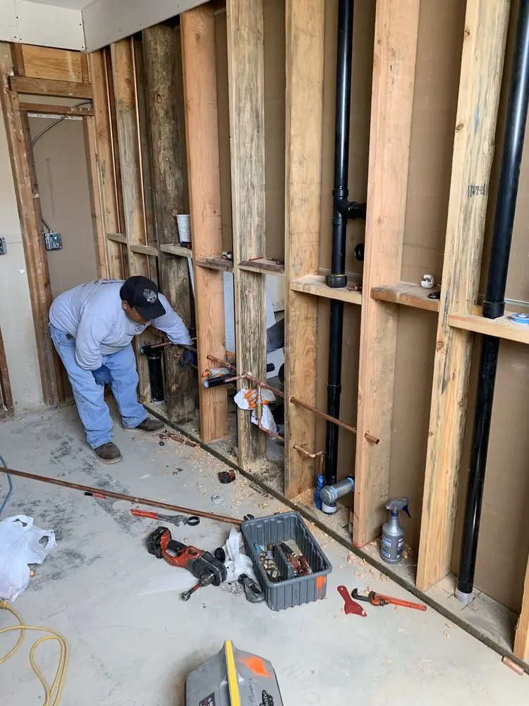 Commercial rough-in plumbing for Gas Line Repair in Halcon
